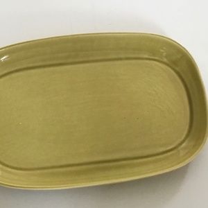 Vintage Russell Wright Steubenville 40's Chartreuse MCM Serving Platter